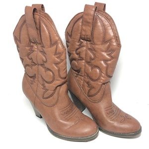 Route 66 western cowboy / cowgirl boots with heel